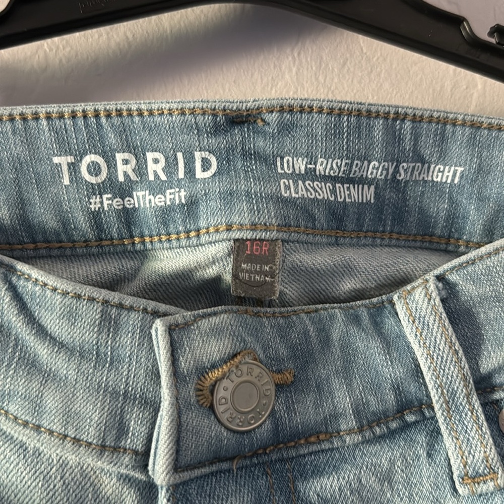 Baggy Low rise jeans Torrid size 16 - Picture 6 of 9